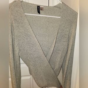 Knit wrap sweater size S